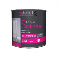 Peinture laqué glycéro déco tous supports, ton bois satinée , 0.5 litre