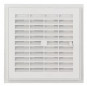 Vierkant PVC ventilatierooster voor afdichting, verwijderbaar, met sluiting 176x176 mm, wit