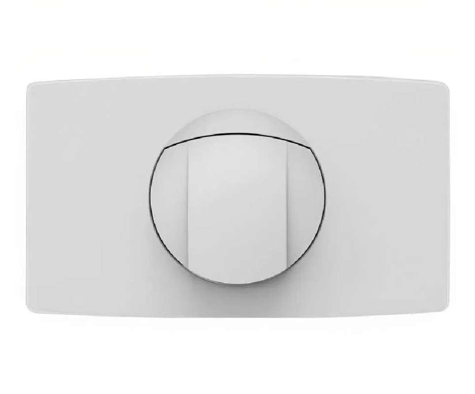 Bedieningspaneel met twee toetsen voor inbouwtank, wit
