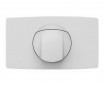 Bedieningspaneel met twee toetsen voor inbouwtank, wit