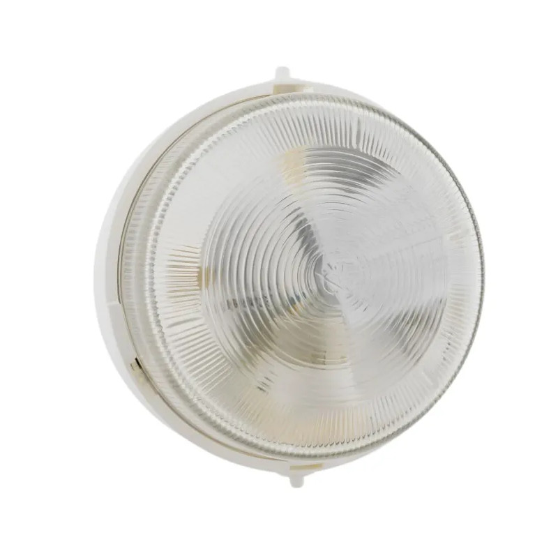 IP44 rond raam voor buitenverlichting, 1/4 draai opening, wit