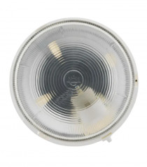 Hublot rond d'éclairage extérieur IP44 ouverture 1/4 de tour, blanc