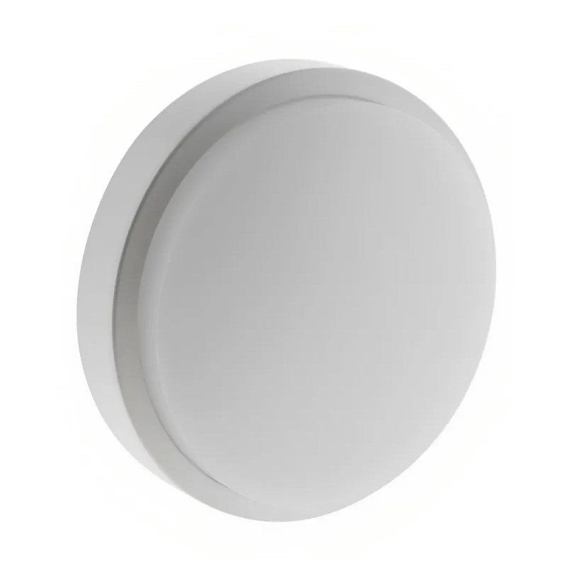 IP54 waterdichte ronde buitenlamp, 980 lumen, wit, 14W