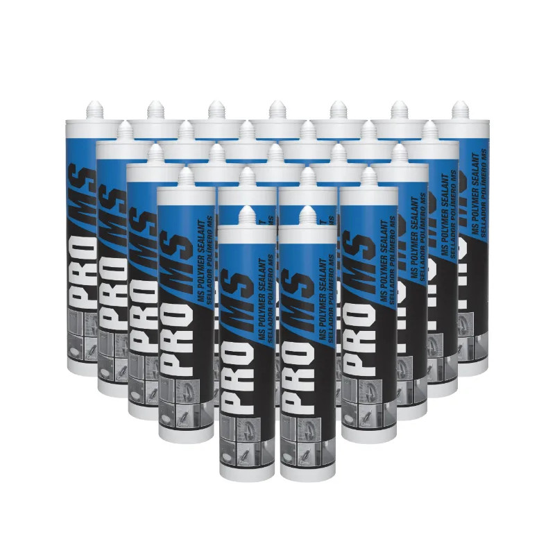 Cartone di 24 sigillanti adesivi multiuso PRO MS polimeri trasparenti cristalli, 290 ml Cartone di 24 sigillanti adesivi multiuso PRO MS polimeri trasparenti cristalli, 290 ml