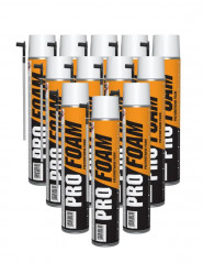 Carton de 12 mousses expansives polyuréthanes PRO FOAM, PU manuel, 700 ml SOUDAL 12035112P