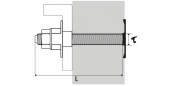 Wastafelarmatuur met tegenplaat 8x140 mm, 2 stuks