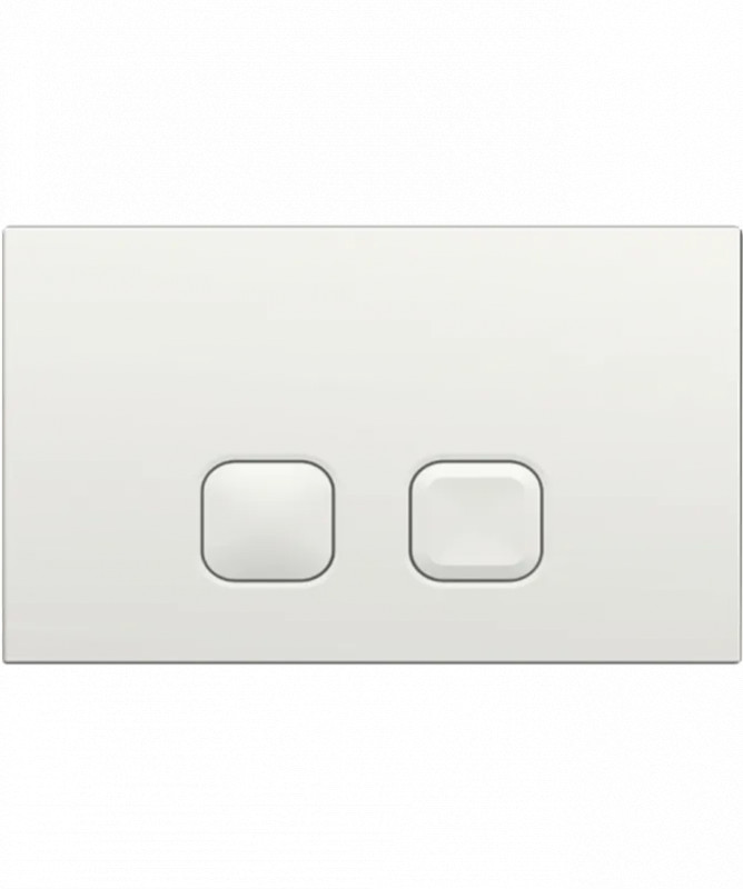Regiplast PLAIN bedieningsplaat, twee knoppen, wit