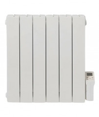 Radiateur électrique à inertie fluide, 700 W, inter digital programmable, blanc  