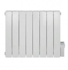 Radiateur électrique à inertie fluide, 700 W, inter digital programmable, blanc  