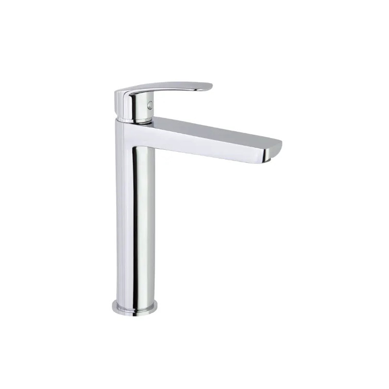 Nieuwe gulp" wastafelmengkraan, 277 mm hoog.