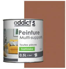 Peinture acrylique multi supports, bleu lagon satin, 0,5 litre