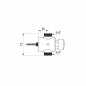 3/4" TEMPOSTOP getimede douchekraan