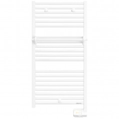 Radiateur sèche-serviettes électrique 2012 digital étroit, 300W, H.799 mm x L.400 mm, blanc brillant