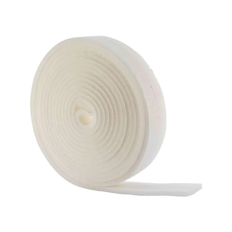 witte zelfklevende schuimafdichting, 20 mm x 10m (2x5m).