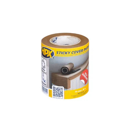 Selbstklebendes Abdeckpapier 74mm x 30 Meter.