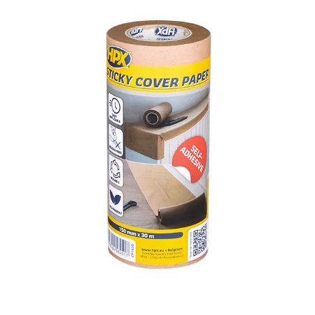 Adhesive masking paper, 148mm x 30 meters.