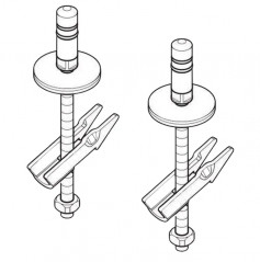 Fixing hinges for Villeroy & Boch O. Novo and Architectura toilet seat
