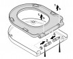 Valbeugels voor toiletbril O.Novo en Architectura, 2 stuks