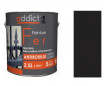 2,5-liter Addict Peinture roestwerende ijzeren lak, matzwart, interieur en exterieur.