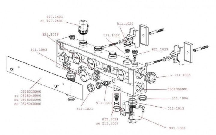 Scarico manuale 12x17 o 3/8" per collettori VELTA "Compact".