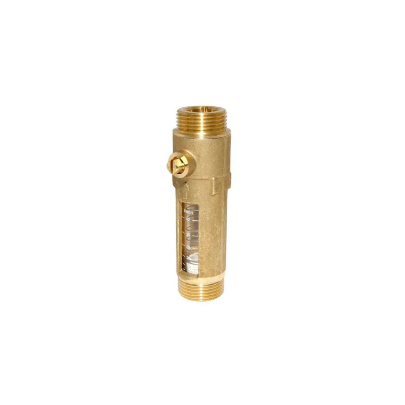 Mannelijke/ mannelijke DFM debietmeter in 26x34 of 1", 5 tot 42 L/min.