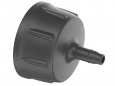 Kraanneus aansluiting 3/4" (20x27) voor druppelirrigatie tuinslang 4.6 mm