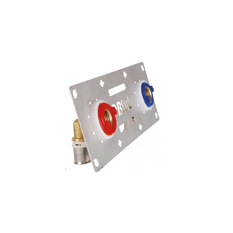 Meerlaagse bevestigingsset met een diameter van 16 mm voor kranen voor wandmontage.