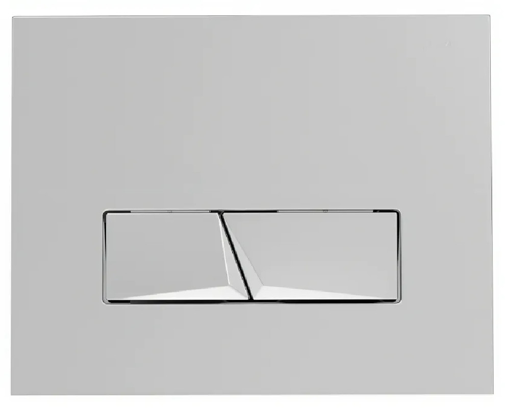 Inbouw WC-bedieningsplaat SIAMP INGENIO Pyramad tweevoudig, chroom