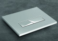 Inbouw WC-bedieningsplaat SIAMP INGENIO Pyramad tweevoudig, chroom