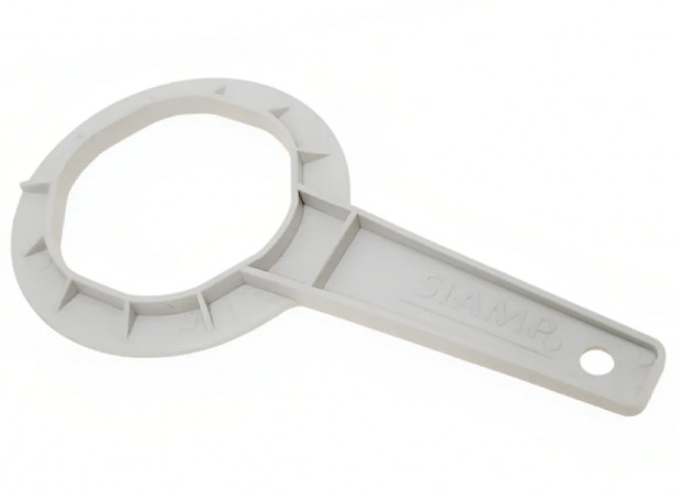 Universal wrench for mounting Siamp toilet flush mechanism