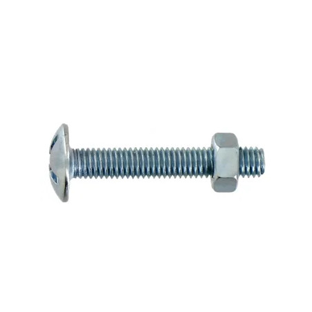 Bullone per stufa zincato 6x80, 4 pz. 