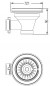 Manueller Spülbeckenablauf, 115 mm Durchmesser, mit Überlaufauslass
