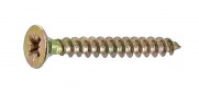 Pozidriv ABI 4,5x40 spaanplaatschroeven met platverzonken kop, 16 stuks.