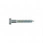 Verzinkte stalen bout 8x140, 3 stuks.
