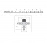 CALEFFI 521 thermostatisch mengventiel, 20 x 27 (3/4") voor sanitaire systemen, 30 - 65 graden met terugslagkleppen