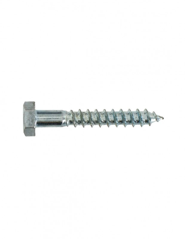 Verzinkte stalen bout 6x80, 4 stuks.
