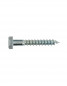 Verzinkte stalen bout 6x80, 4 stuks.