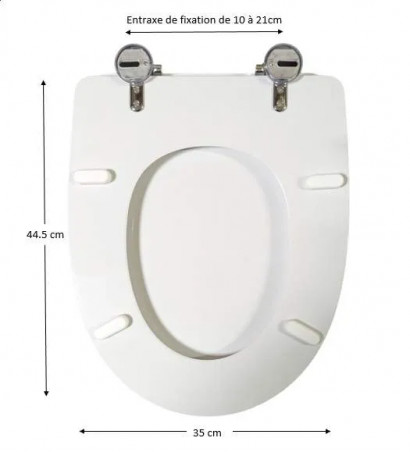Sedile per wc marca ALLIA, modello Agora e SELLES modello Royan 2 Dito