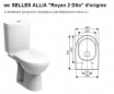 Toilet seat for ALLIA Agora, Desirade and SELLES Royan 2 Dito brand toilets