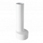 Witte polypropyleen overloopbuis, lengte 170 mm
