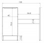 Base cabinet only 40cm, for 1m kitchenette, with side panel Base cabinet only 40cm, for 1m kitchenette, with side panel