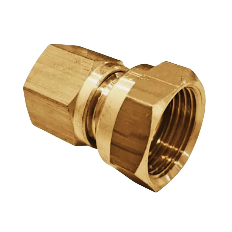 NF vrouwelijke bicone gasfitting 20x150 voor 10 mm koper