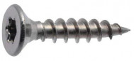 A4 RVS spaanplaatschroeven met verzonken kop, 4x40mm, 21 stuks.