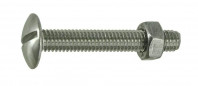 Bullone poêlier inox A2 8x60mm, 4 pezzi.