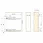 SupraMax uittrekbare laterale flessenhouder, module 200 mm, soft-close, verchroomd staal