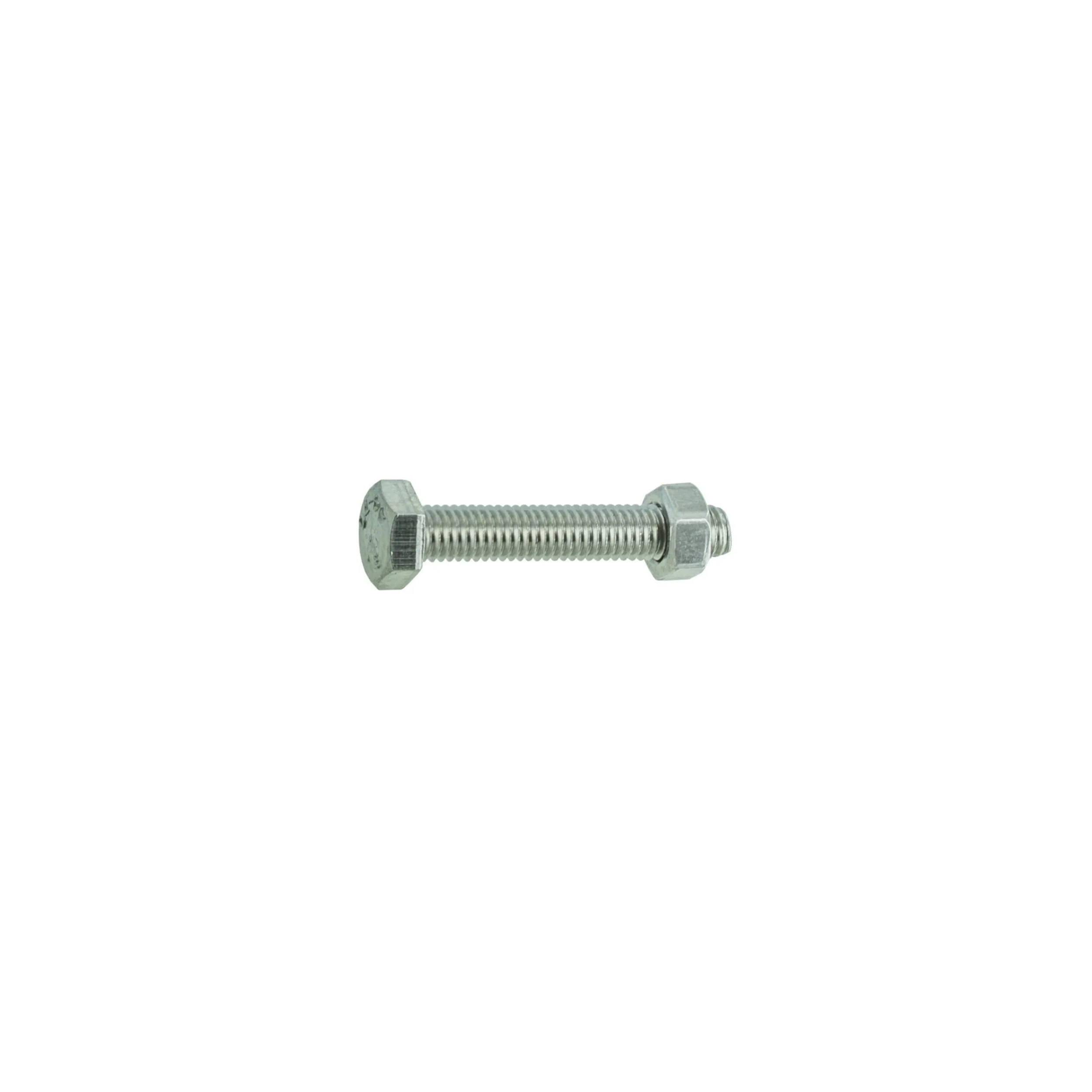 Bullone a testa esagonale in acciaio inox A4 6x30mm, 8 pezzi.