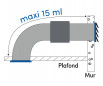 Autogyre luchtafzuiger, tussen 2 kanalen uit de ETCL-serie, diameter 125 mm