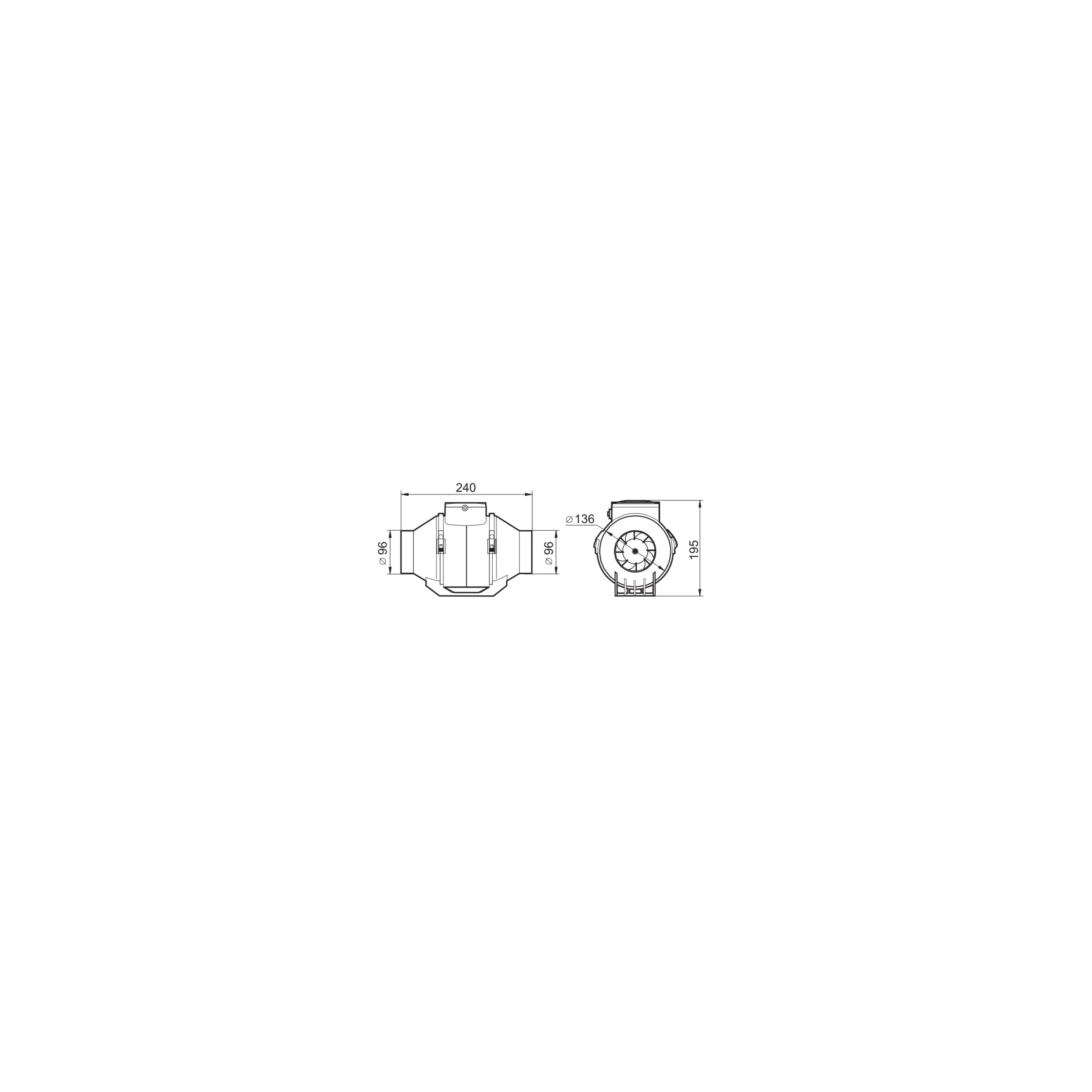 Autogyre air extractor, between 2 ducts series ETCL 100867