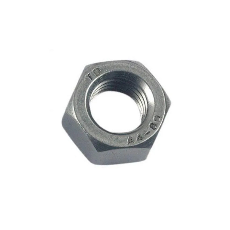 Zeskantmoer in roestvrij staal A4 diameter 10mm, 6 stuks.