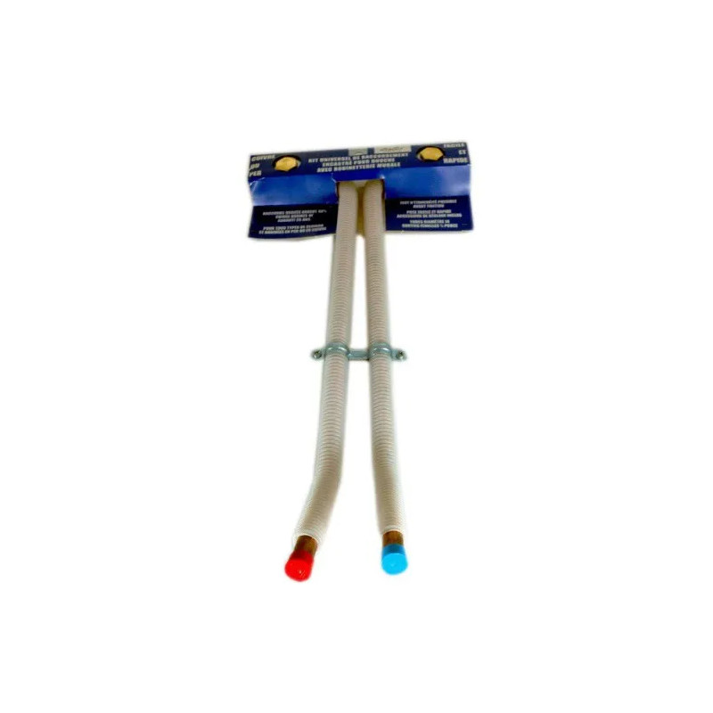 Universele inbouwaansluitset voor douche en bad, diameter 16 mm